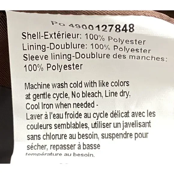 Lauren Ralph Lauren Men's 36 Regular Raincoat Stanza Brown Check NEW - Picture 15 of 15